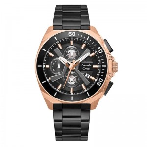 Alexandre Christie AC 6695 Rosegold Black MCFBRBA